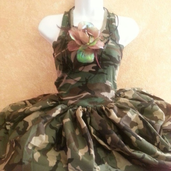CUSTOM ORDER Sexy Cool Camouflage Tutu Dress Set - Picture 6 of 8
